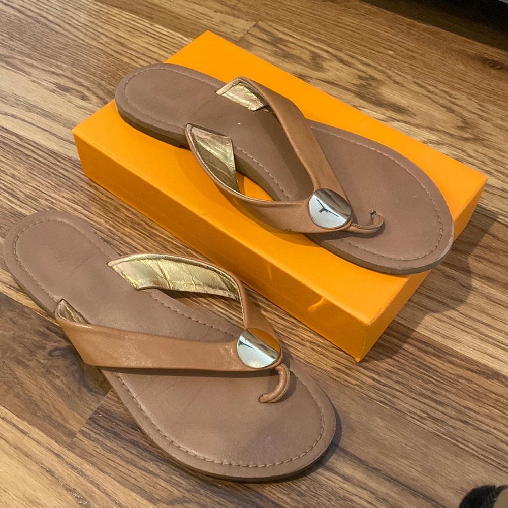 Tan sandals